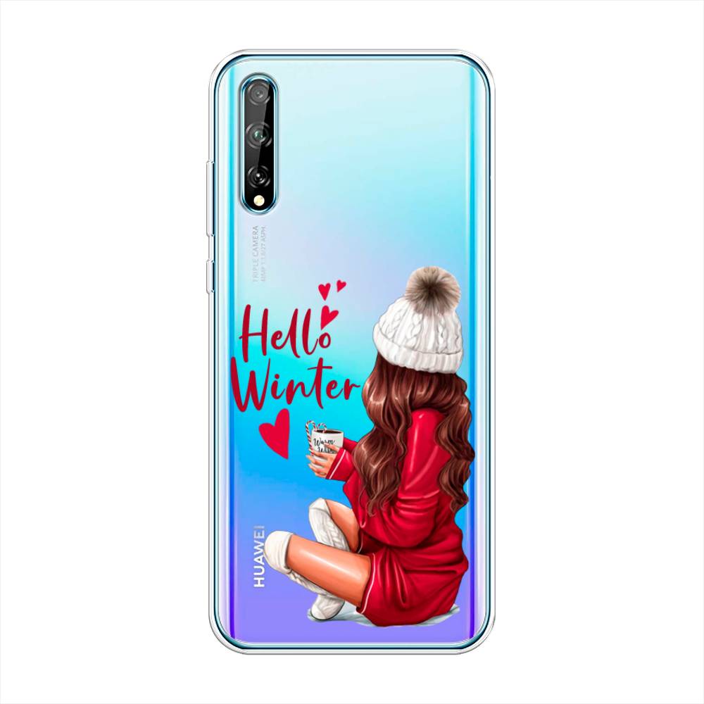 

Чехол на Huawei Y8p "Hello winter", Красный;белый;коричневый, 6103450-5