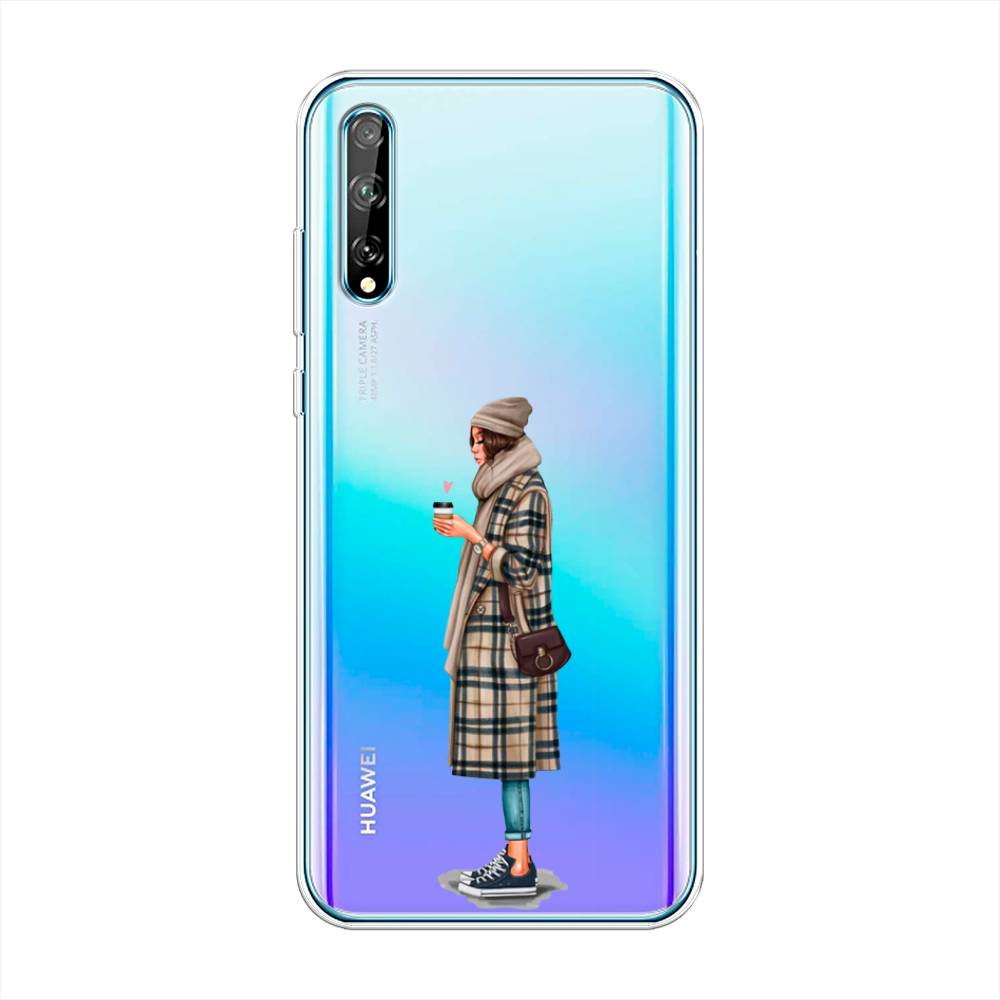 

Чехол на Huawei Y8p/P Smart S "Утренний кофе", Коричневый;бежевый, 6103450-6