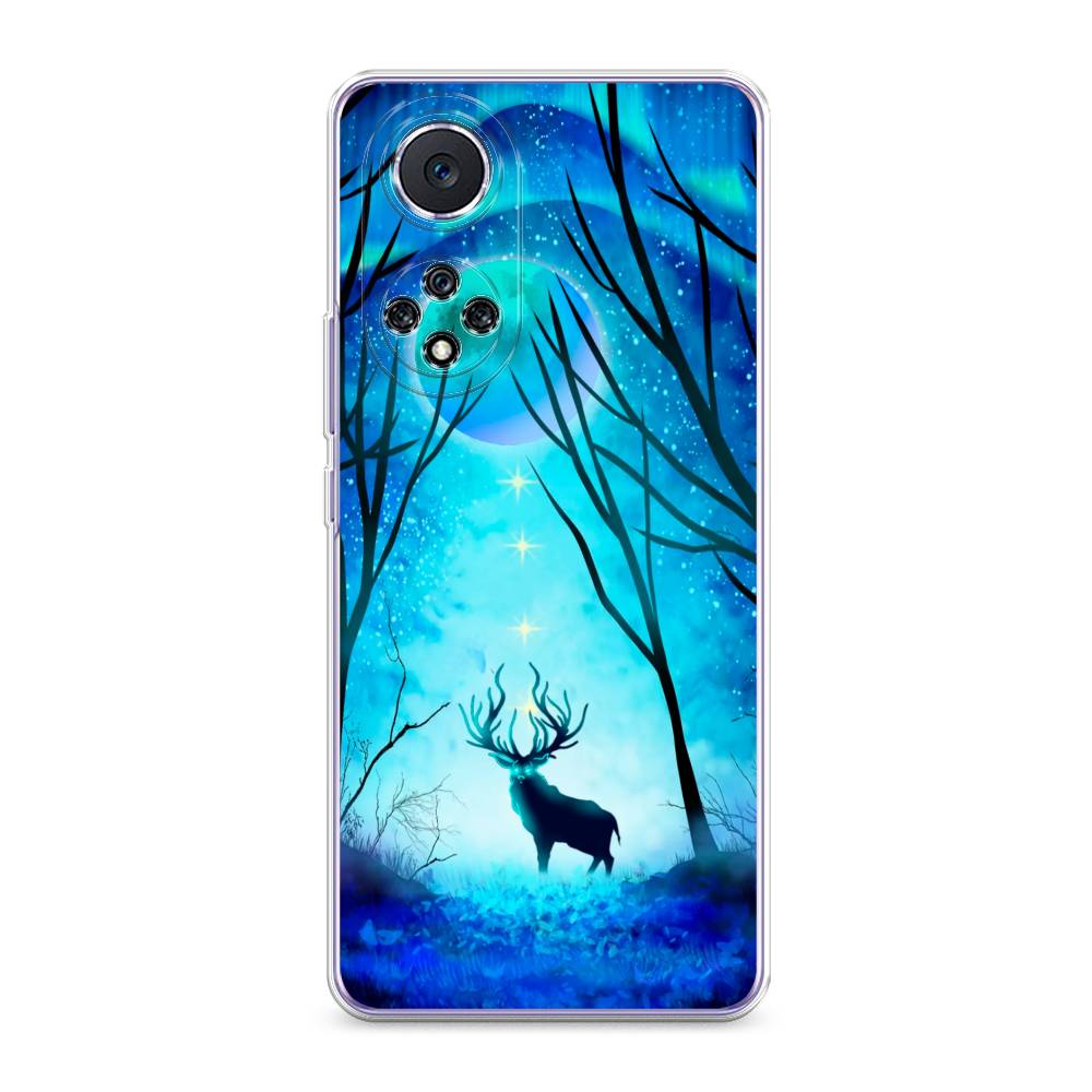 

Чехол на Huawei Nova 9 "Олень северное сияние", Синий;черный;голубой, 6106150-1
