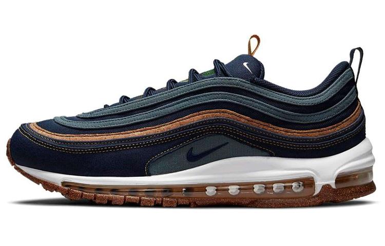 

Кроссовки унисекс Nike Air Max 97 cork синие 44 EU, Синий, Air Max 97 cork