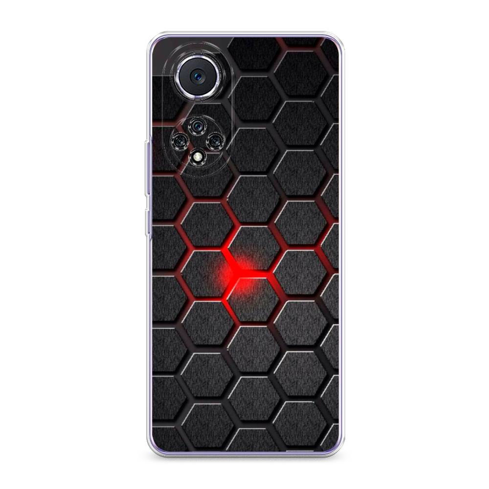 

Чехол для Huawei Nova 9 "Соты красные", Красный;черный;серый, 6106150-3