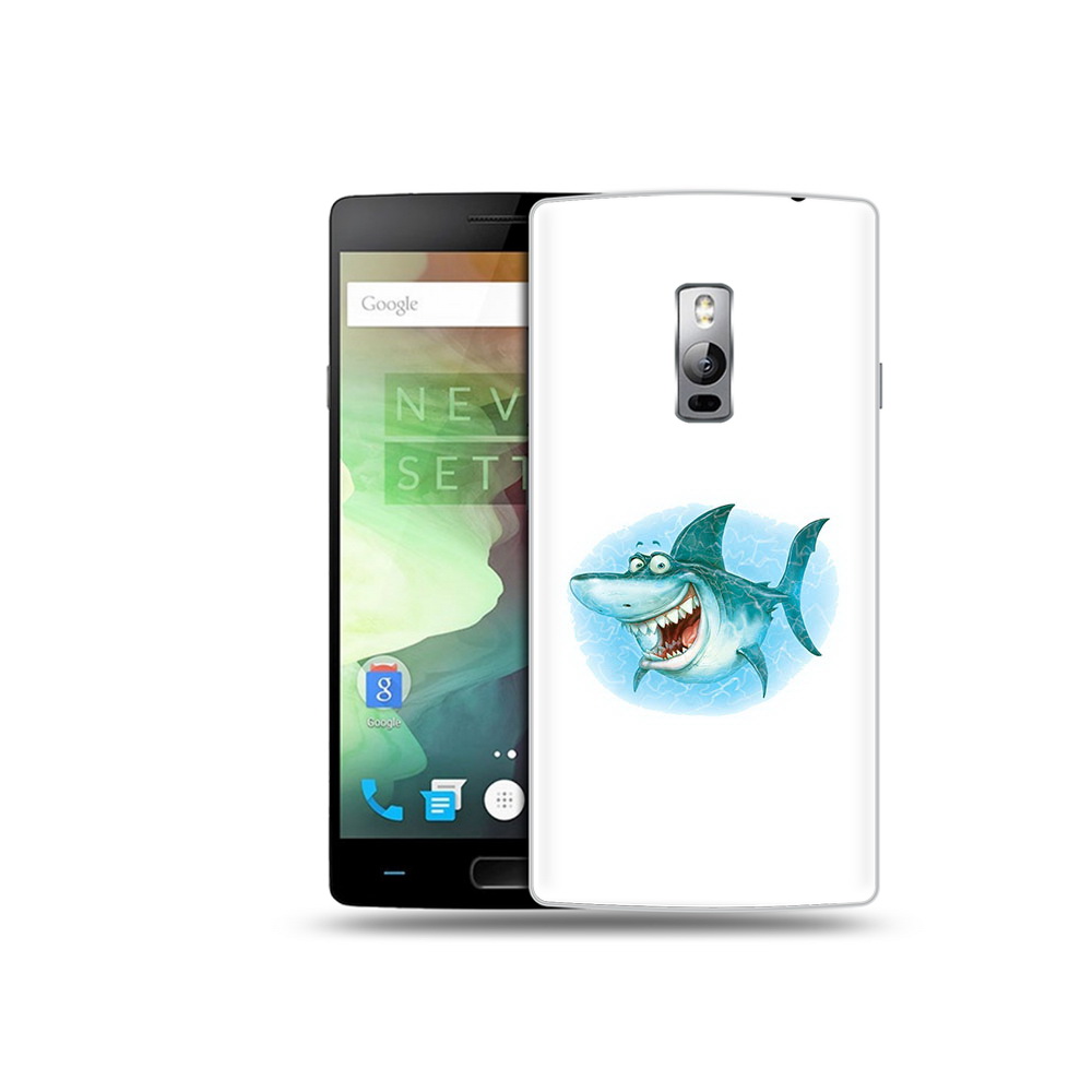 

Чехол MyPads Tocco для OnePlus 2 веселая акула, Прозрачный, Tocco