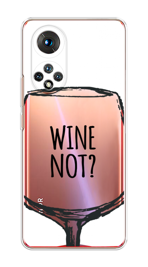 

Чехол на Huawei Honor 50 "Wine not white", Белый, 6105450-6