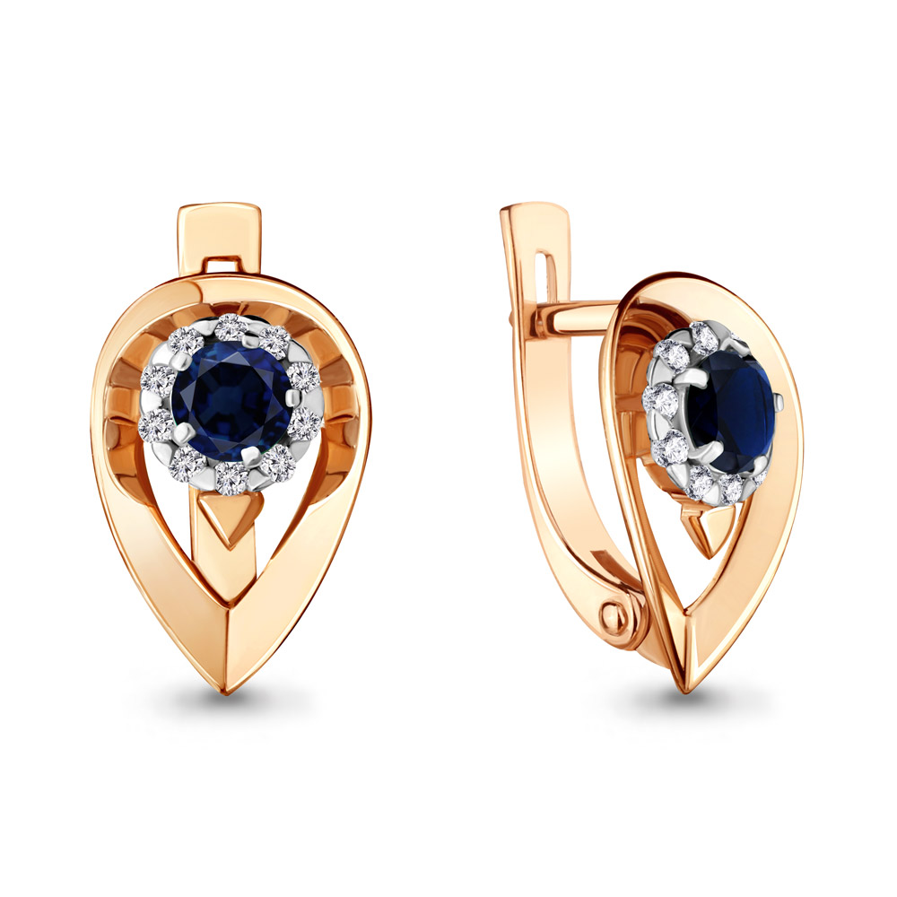 

Серьги из красного золота с бриллиантом Aquamarine Aquamarine 940899к_585_кз, 940899к_585_кз