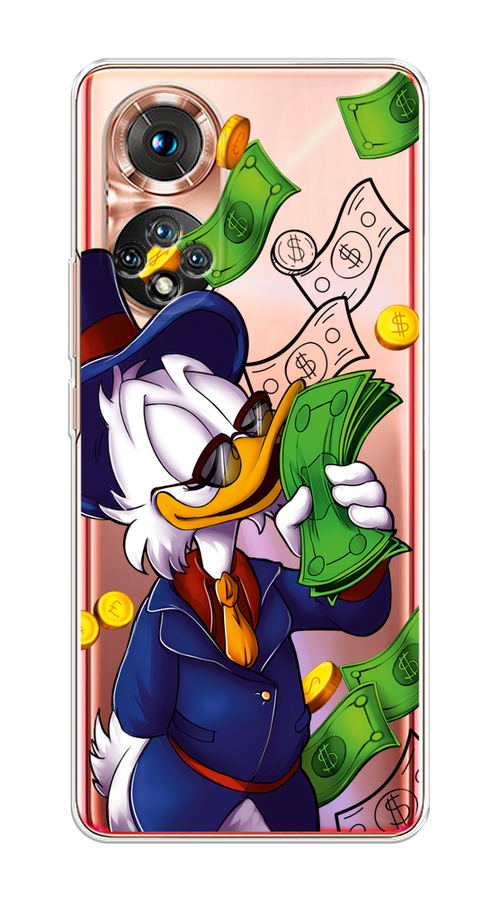 

Чехол на Huawei Honor 50 "Scrooge McDuck with Money", Синий;зеленый;белый, 6105450-6