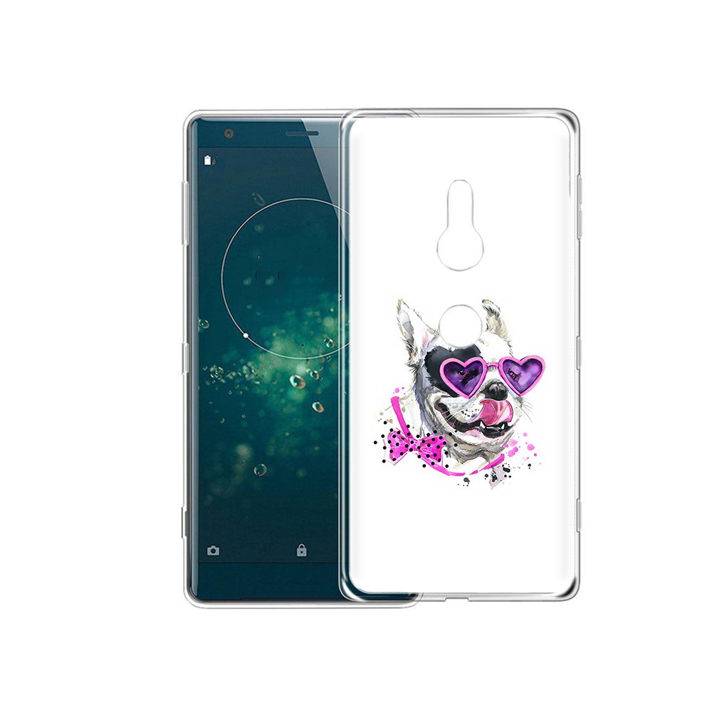 

Чехол MyPads Tocco для Sony Xperia XZ2 акварельный пёс, Прозрачный, Tocco