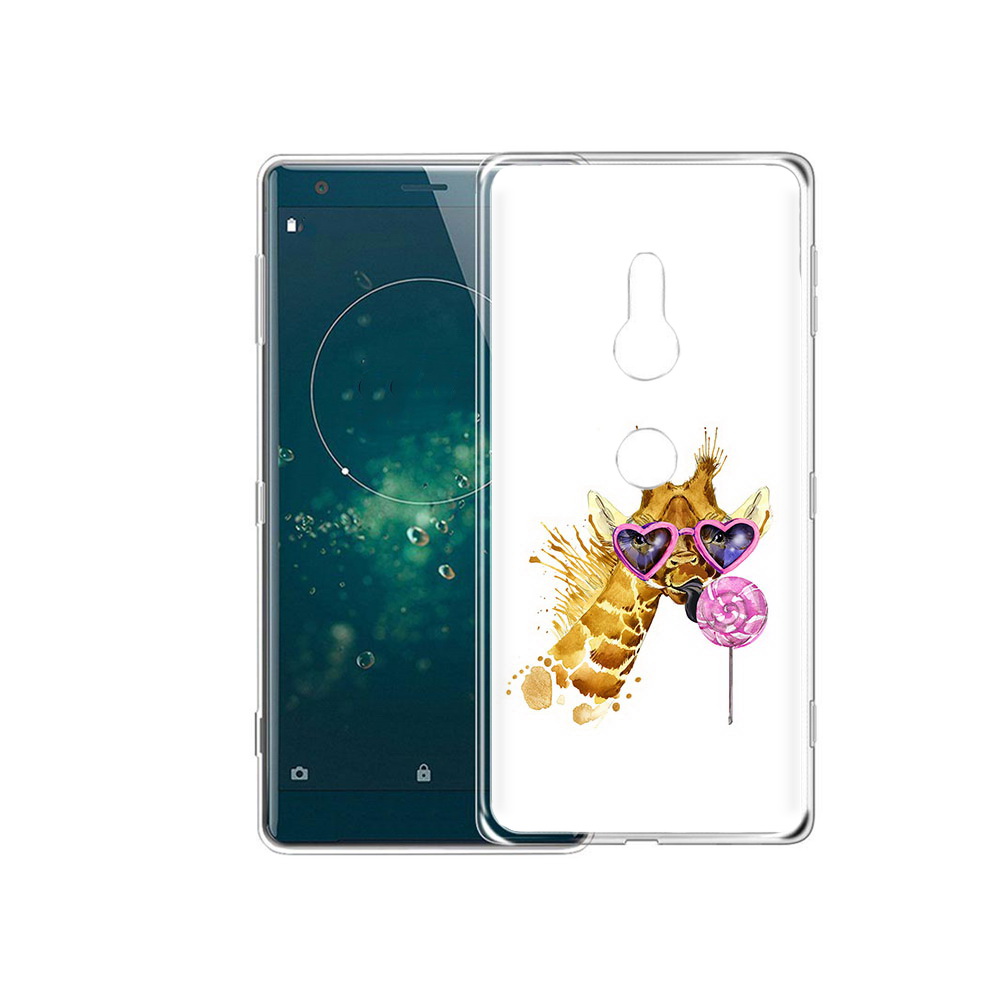 

Чехол MyPads Tocco для Sony Xperia XZ2 акварельный жираф, Прозрачный, Tocco