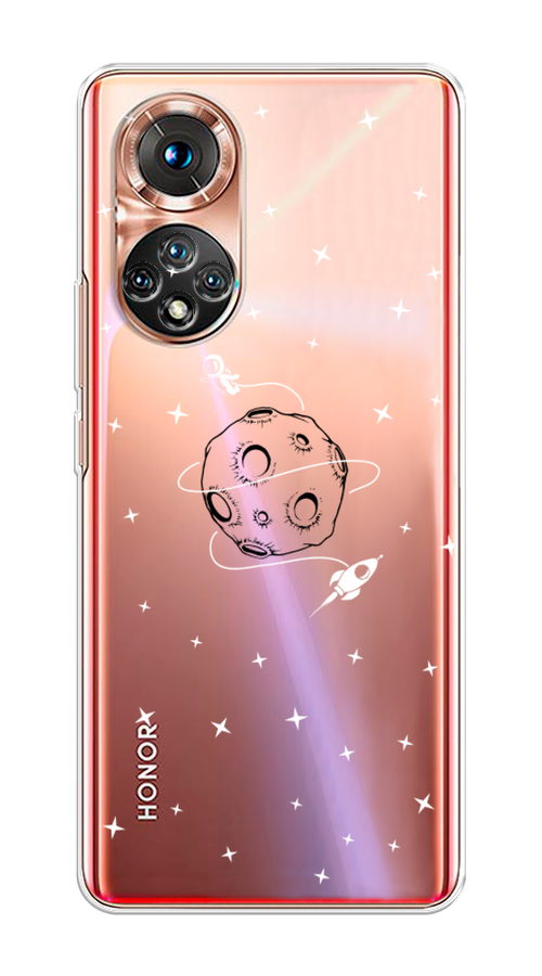 

Чехол на Huawei Honor 50 "Полет вокруг луны", Белый;серый;черный, 6105450-2