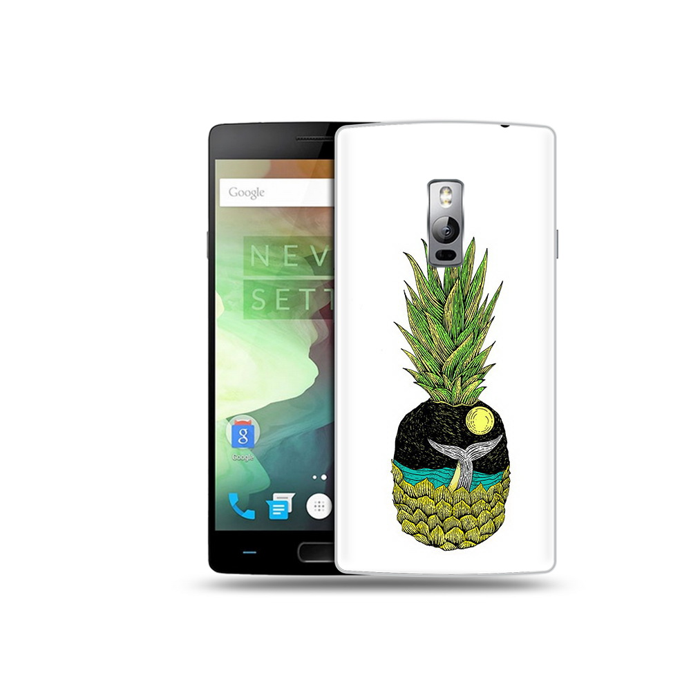 

Чехол MyPads Tocco для OnePlus 2 ананас с китом, Прозрачный, Tocco