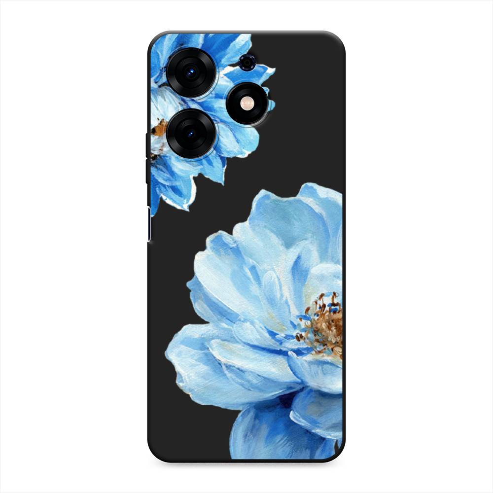 

Чехол Awog на Tecno Spark 10 Pro "Голубые клематисы", Голубой, 303752-1