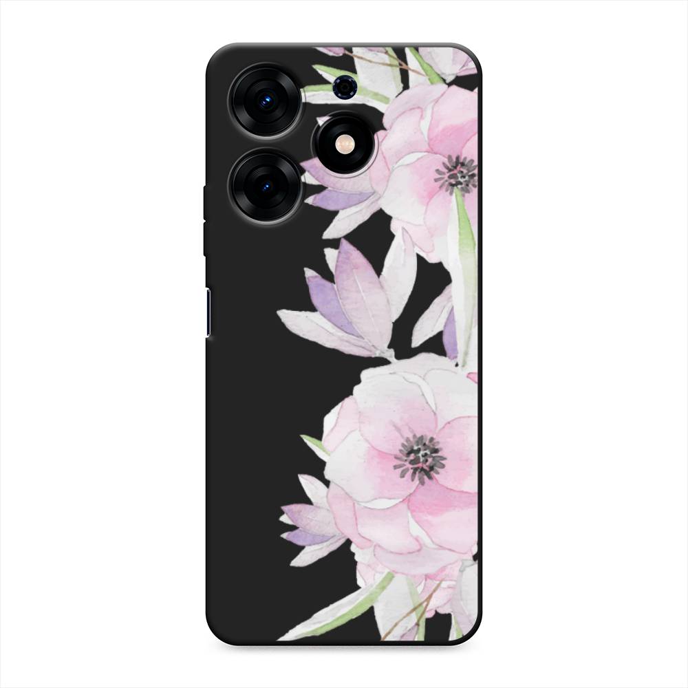 

Чехол Awog на Tecno Spark 10 Pro "Нежные анемоны", Розовый;черный;фиолетовый, 303752-1