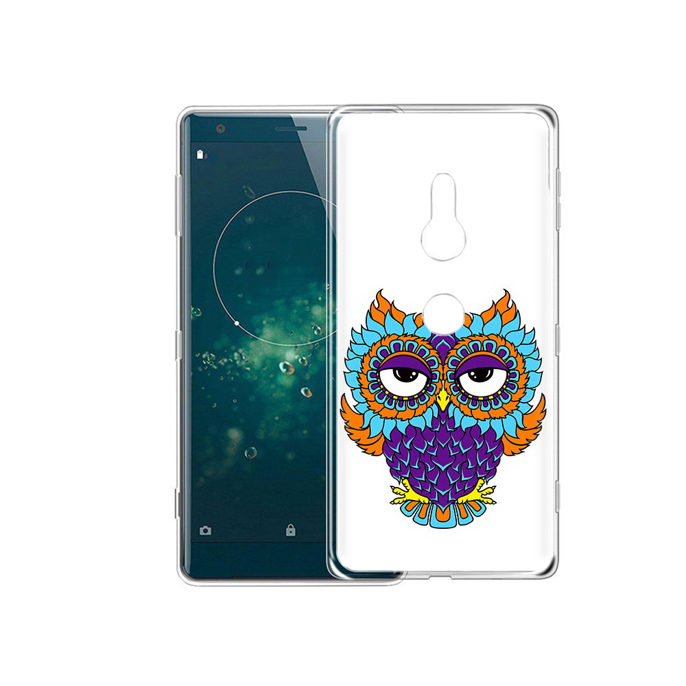

Чехол MyPads Tocco для Sony Xperia XZ2 Цветная сова, Прозрачный, Tocco