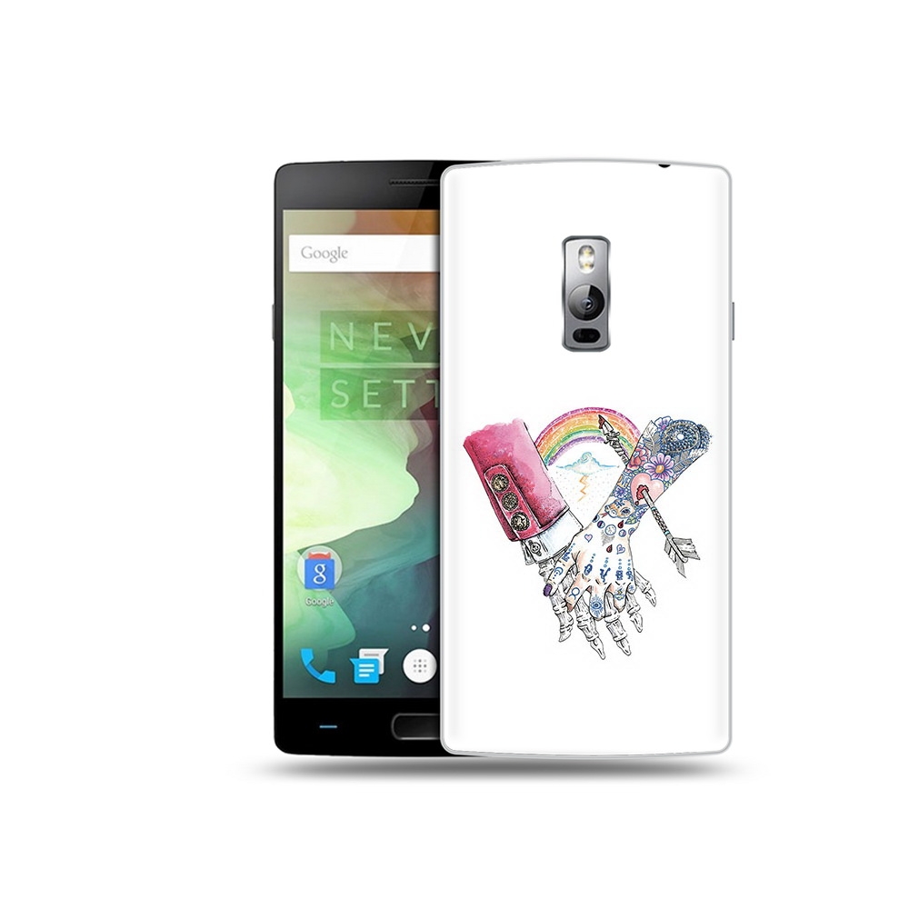 

Чехол MyPads Tocco для OnePlus 2 абстракция руки в татуировках, Прозрачный, Tocco
