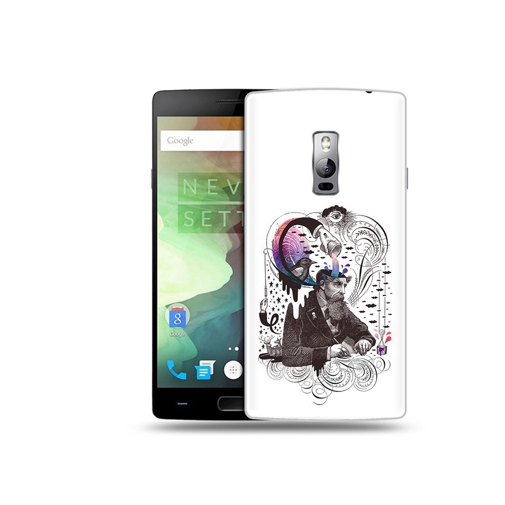 

Чехол MyPads Tocco для OnePlus 2 абстракция думающий мужчина, Прозрачный, Tocco