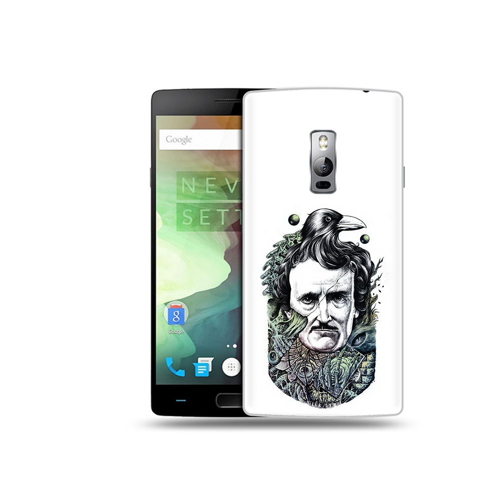 

Чехол MyPads Tocco для OnePlus 2 Эдгар Аллан с вороном, Прозрачный, Tocco