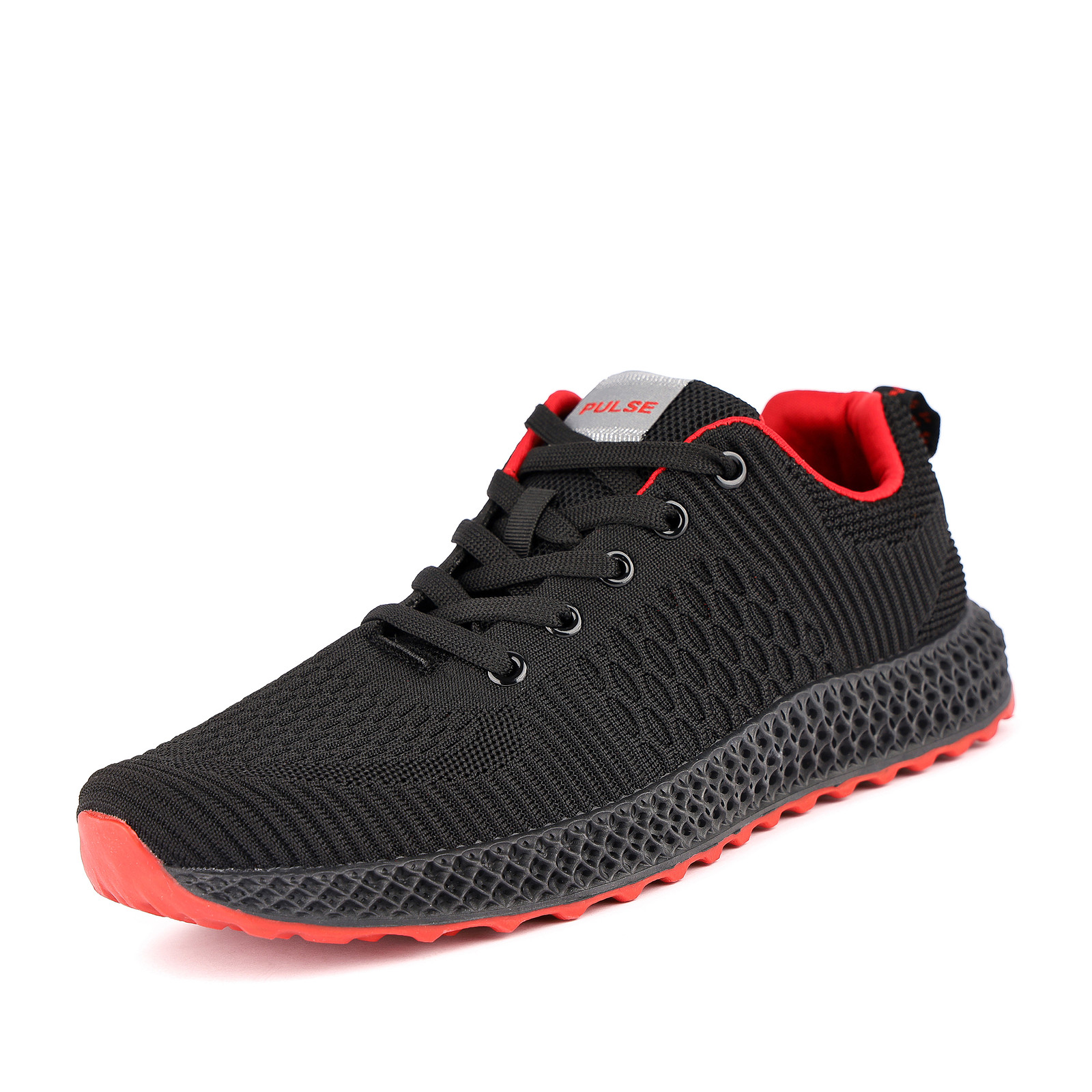 

Кроссовки мужские PULSE 179-01MV-551TT черные 45 RU, Черный, 179-01MV-551TT