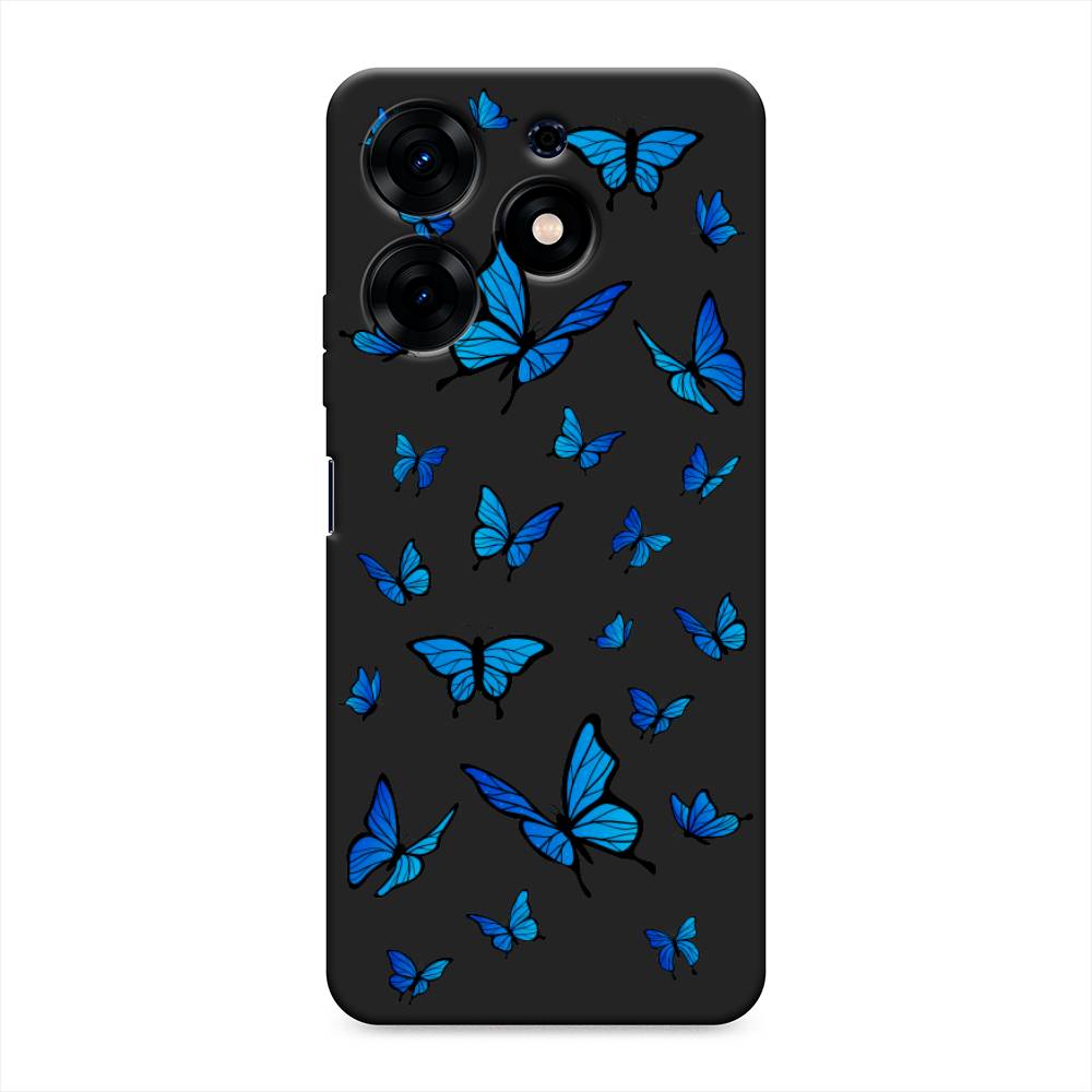 

Чехол Awog на Tecno Spark 10 Pro "Синие бабочки", Синий;белый, 303752-1