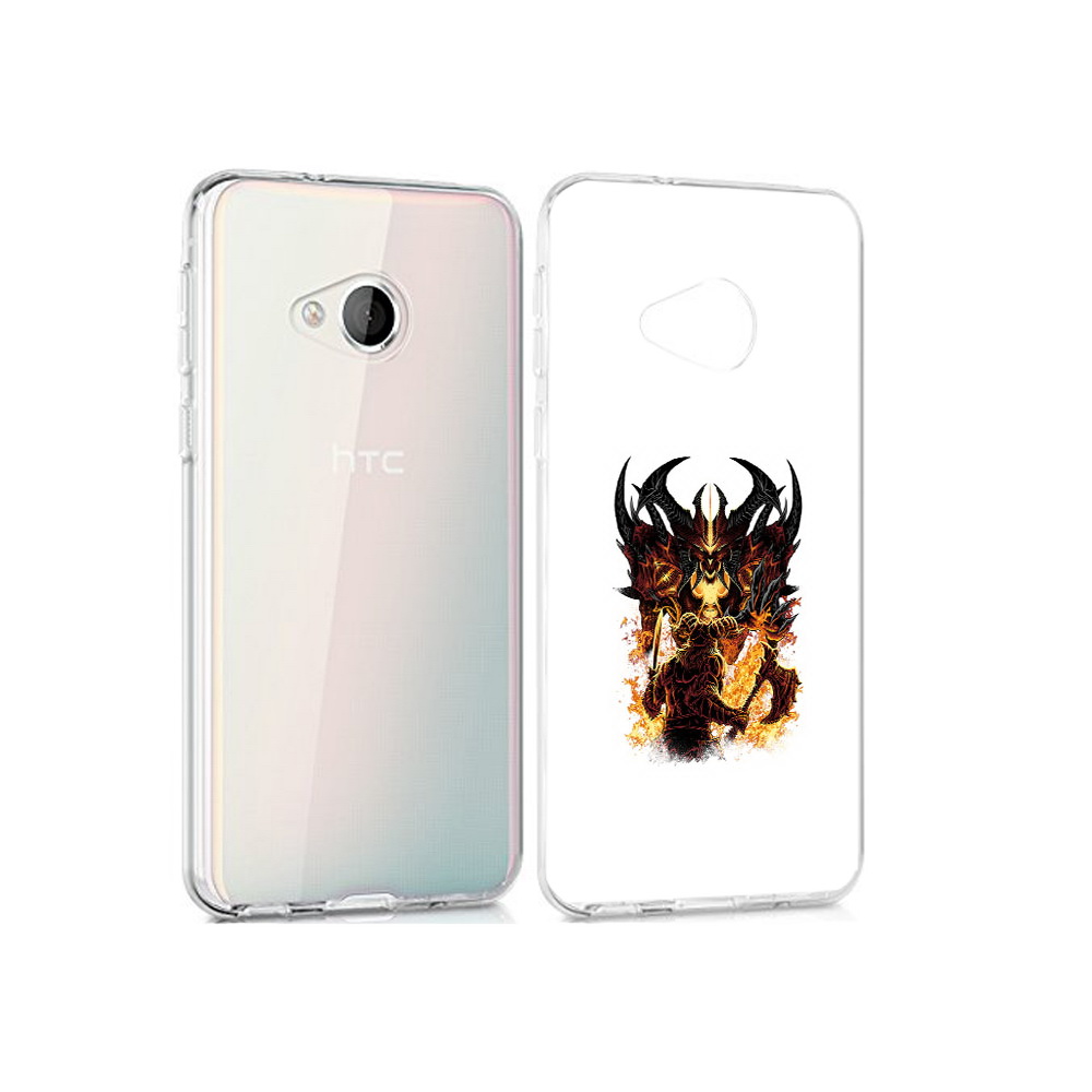 

Чехол MyPads Tocco для HTC U Play демон shadow fiend, Прозрачный, Tocco