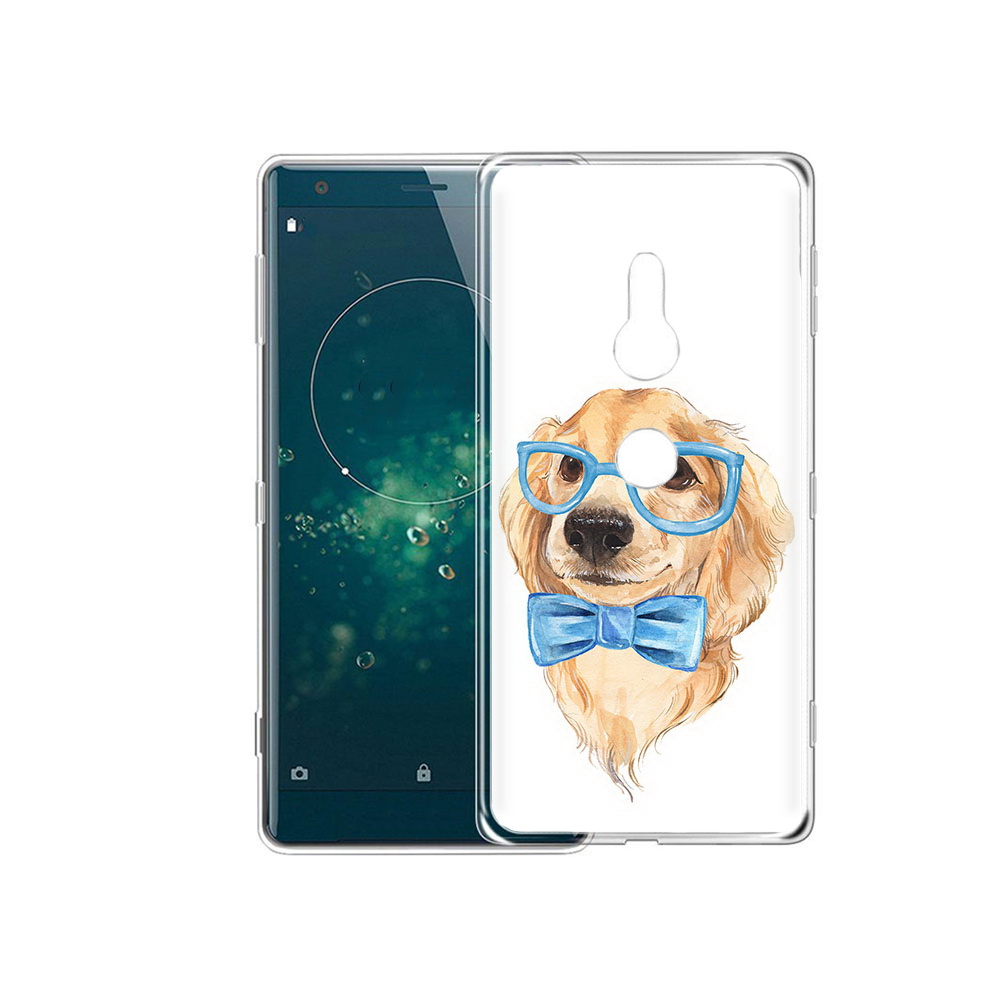 

Чехол MyPads Tocco для Sony Xperia XZ2 Собака интеллигент, Прозрачный, Tocco