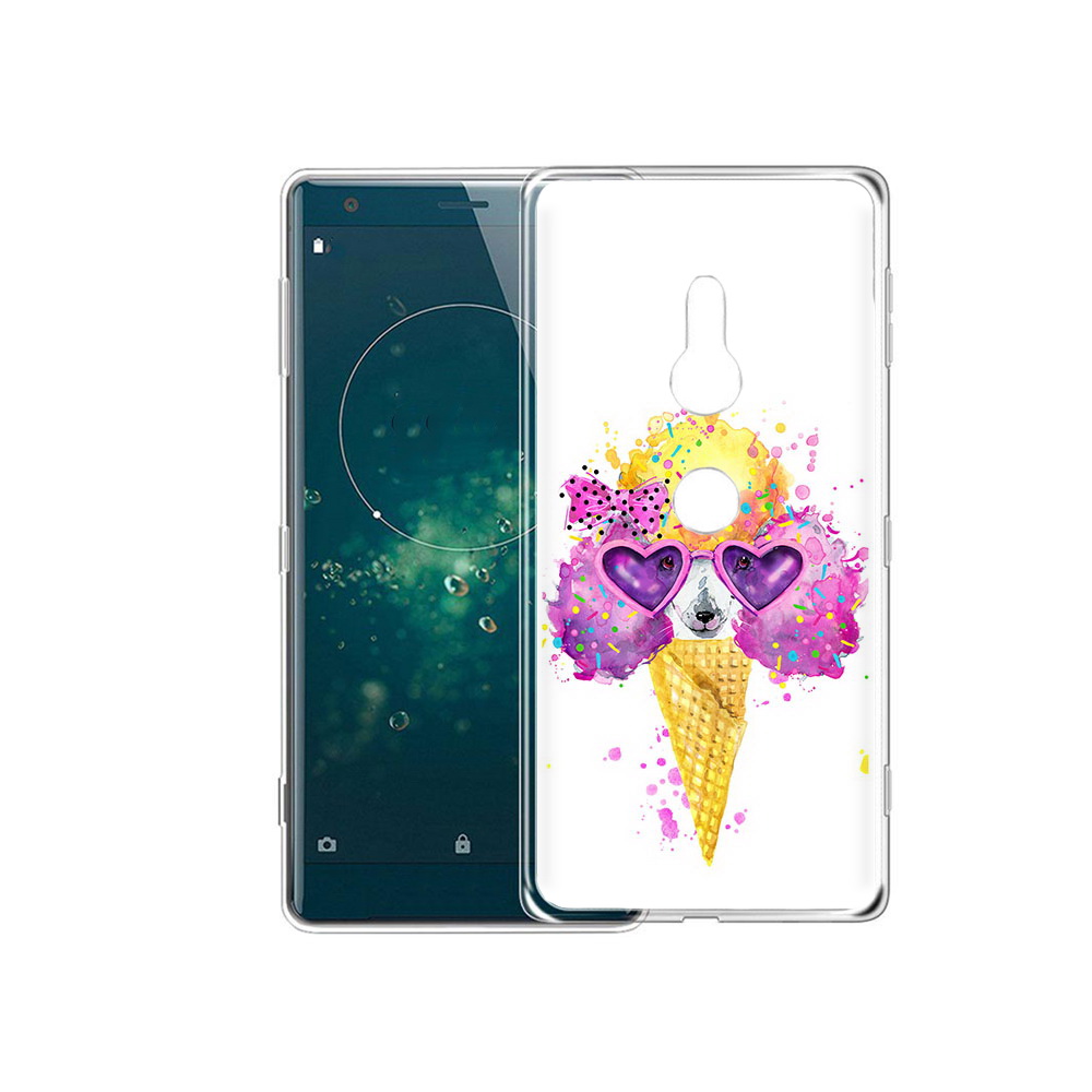 

Чехол MyPads Tocco для Sony Xperia XZ2 Рожок, Прозрачный, Tocco