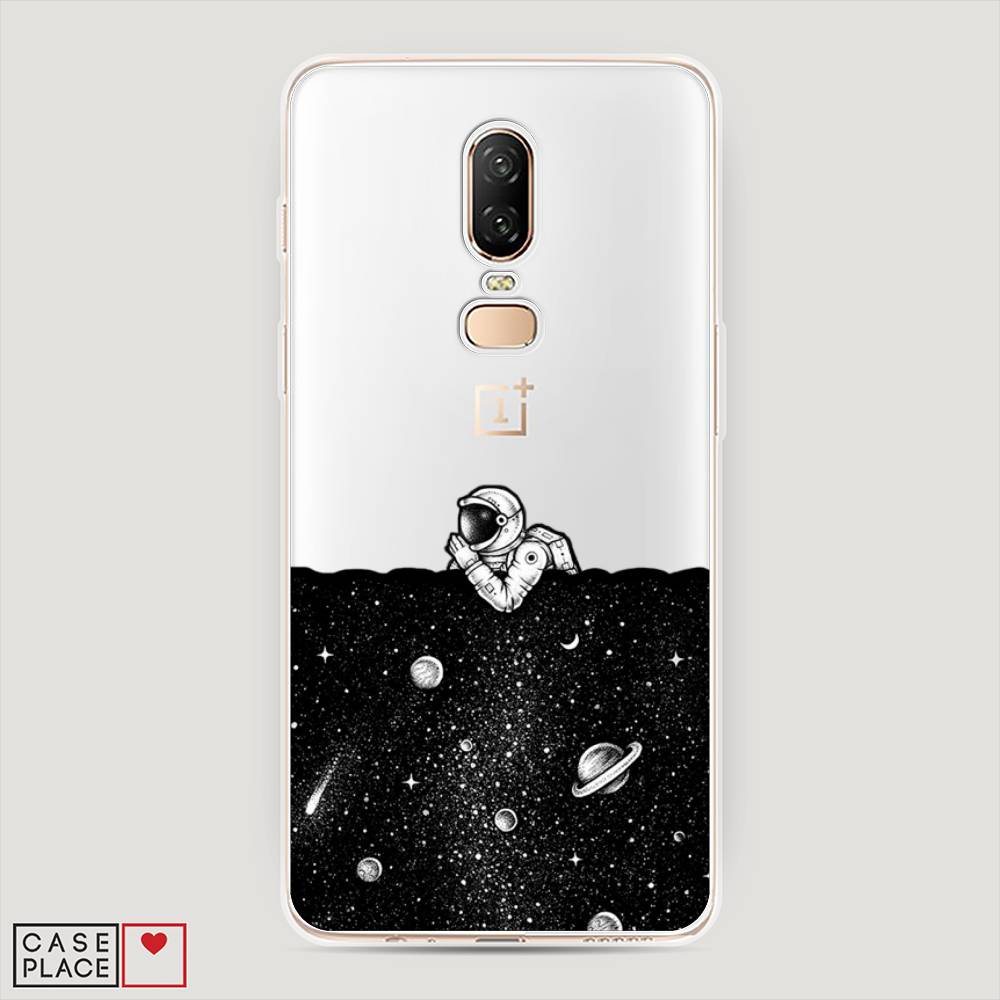 

Чехол Awog на OnePlus 6 / ВанПлас 6 "Космический сон", Серый, 150550-4