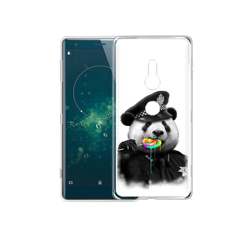 

Чехол MyPads Tocco для Sony Xperia XZ2 Панда полиция, Прозрачный, Tocco