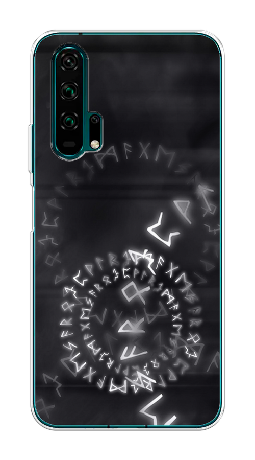 

Чехол на Honor 20 Pro "Руны", Серый;черный, 69350-3