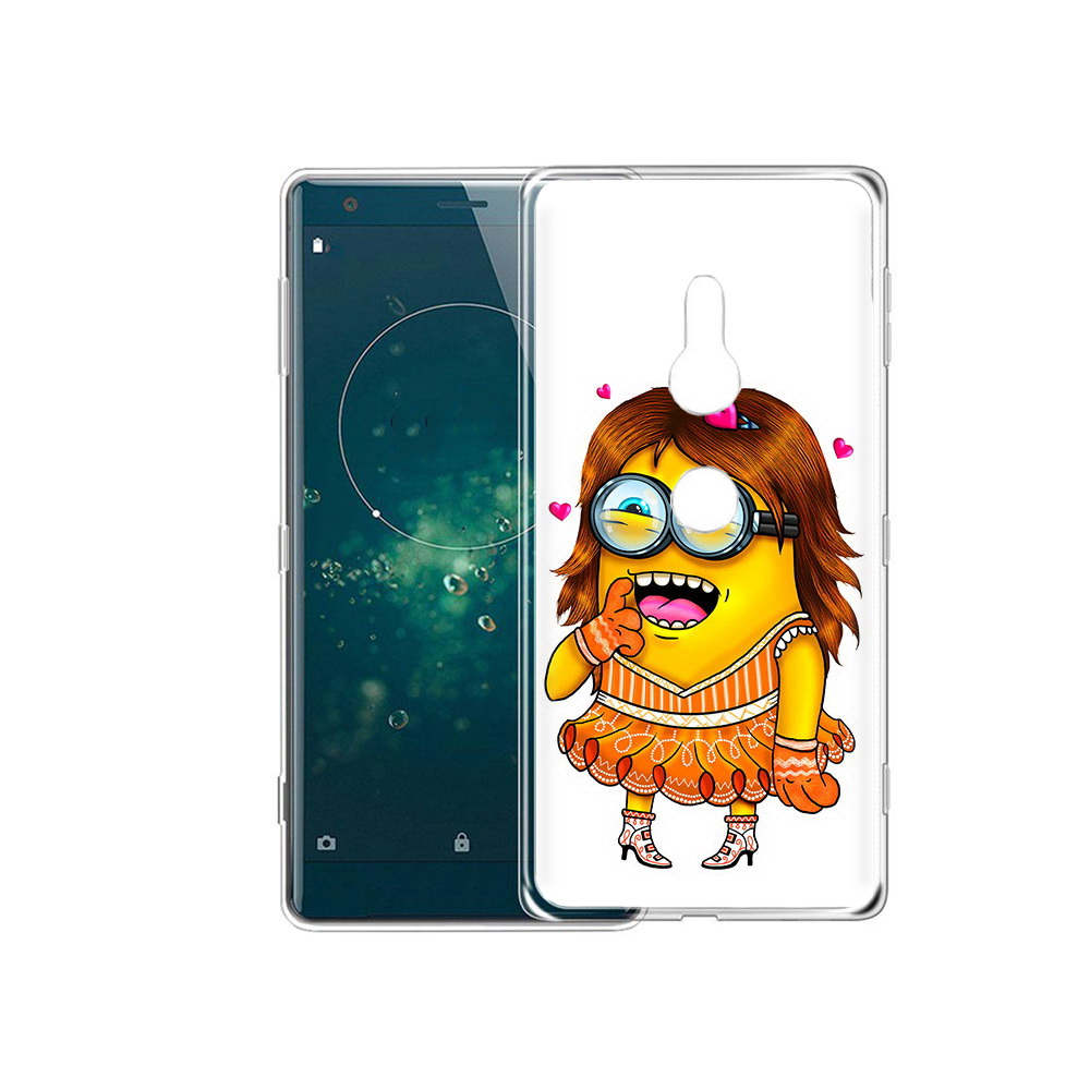 

Чехол MyPads Tocco для Sony Xperia XZ2 Миньон девочка, Прозрачный, Tocco