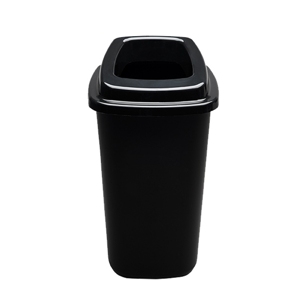 фото Контейнер для мусора 28 л plafor sort bin чёрный бак с черной крышкой