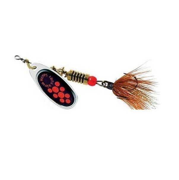 

Блесна для рыбалки вращающаяся Mepps BLACK FURY MOUCHE (8 / Silver/Orange / 1 / - /, Серебристый;оранжевый, Black Fury Mouche