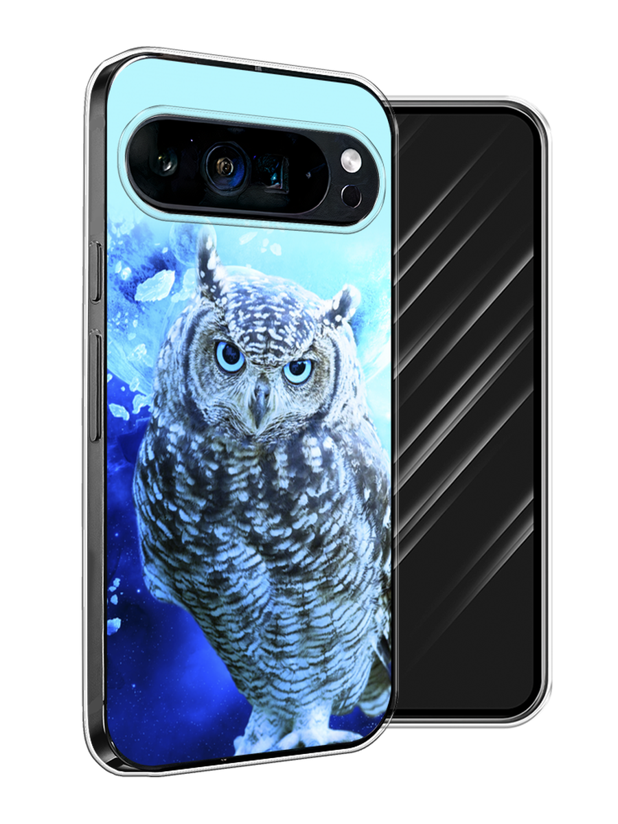 

Чехол Awog на Google Pixel 9 Pro XL "Сова арт 7", Синий;голубой, 272150-1