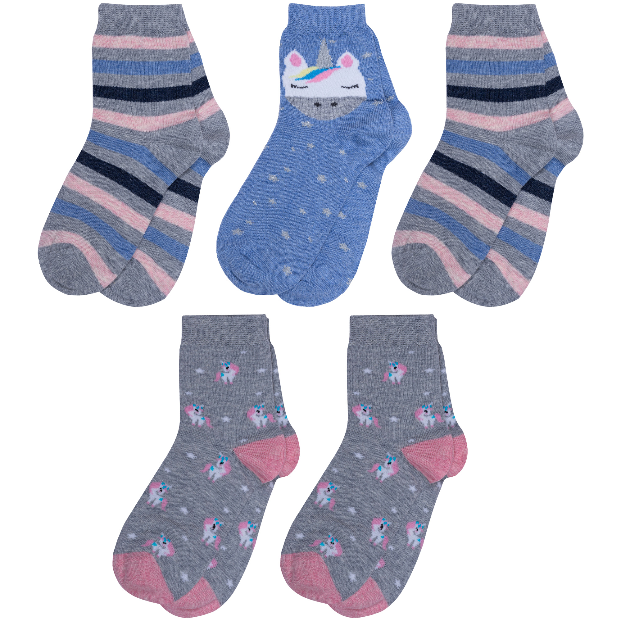 

Носки детские Rusocks 5-Д3-13160, синий; серый; розовый, 16-18, 5-Д3-13160