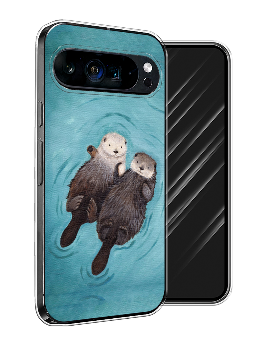 

Чехол Awog на Google Pixel 9 Pro XL "Парочка бобров", Голубой, 272150-1