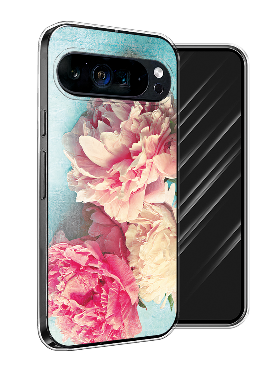 

Чехол Awog на Google Pixel 9 Pro XL "Пионы new", Бирюзовый, 272150-1