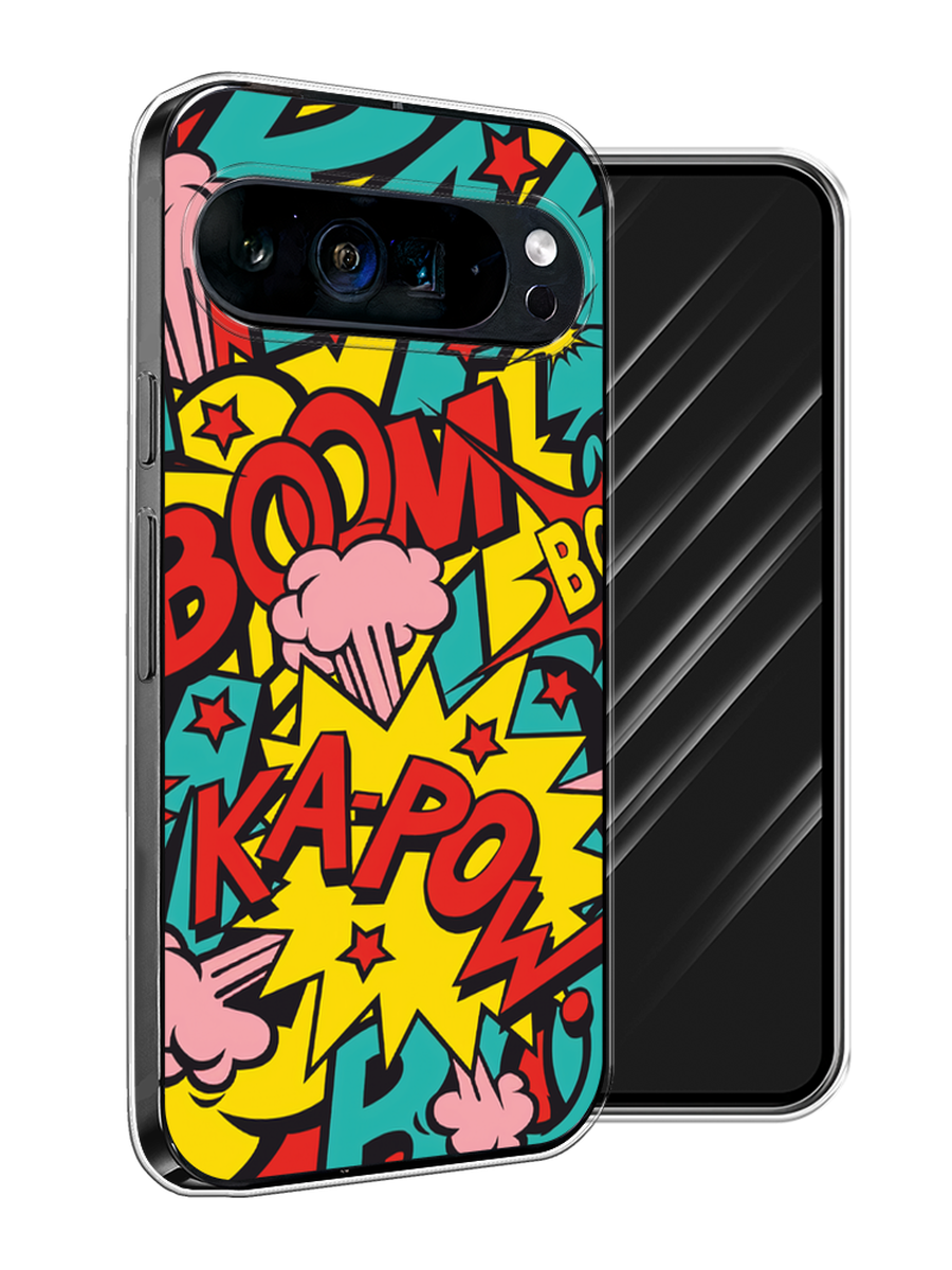 

Чехол Awog на Google Pixel 9 Pro XL "Постер pop art", Бирюзовый;желтый;красный, 272150-1