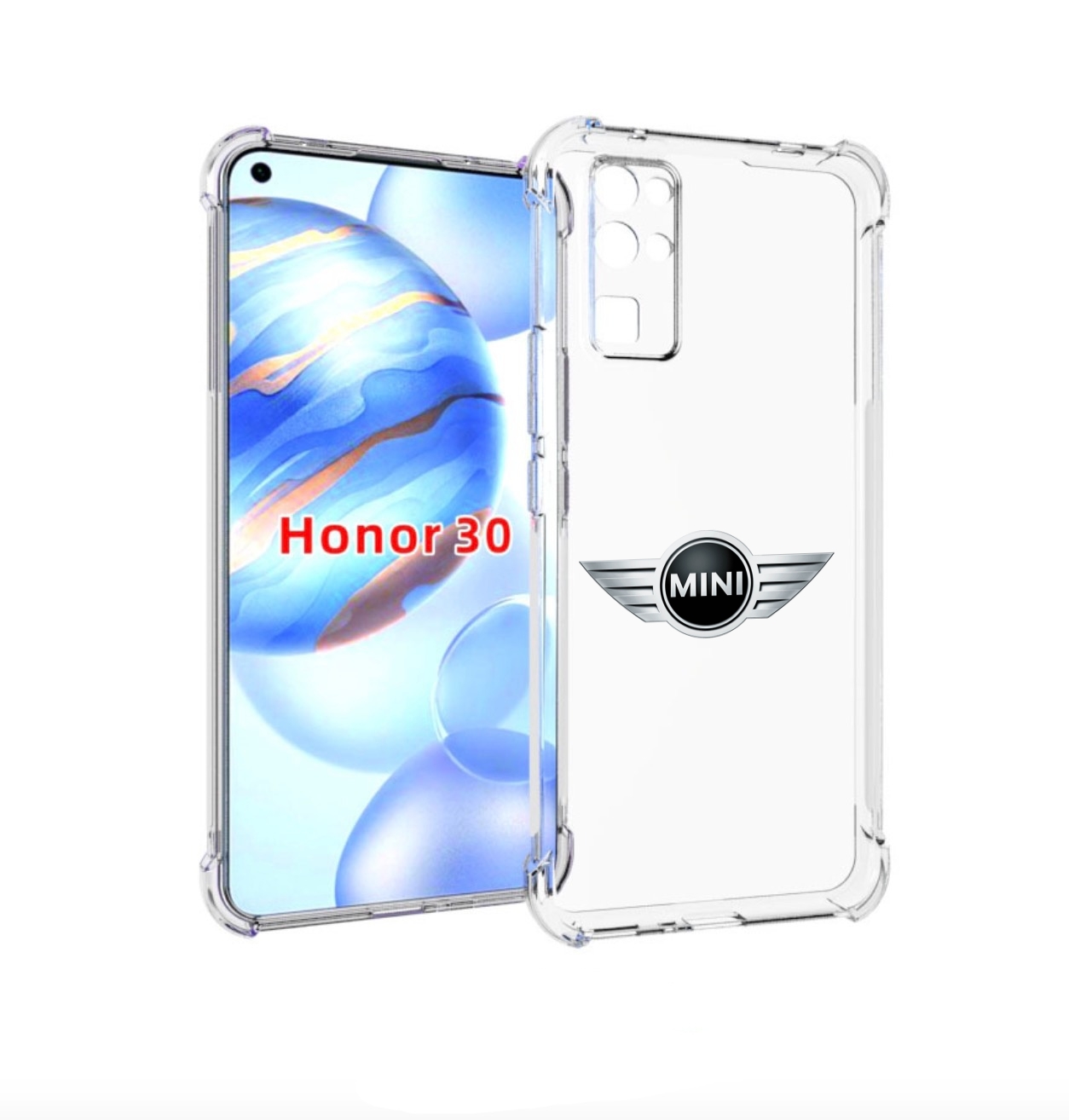 

Чехол бампер MyPads мини-mini-5 для Honor 30 (BMH-AN10) противоу, Прозрачный, Tocco