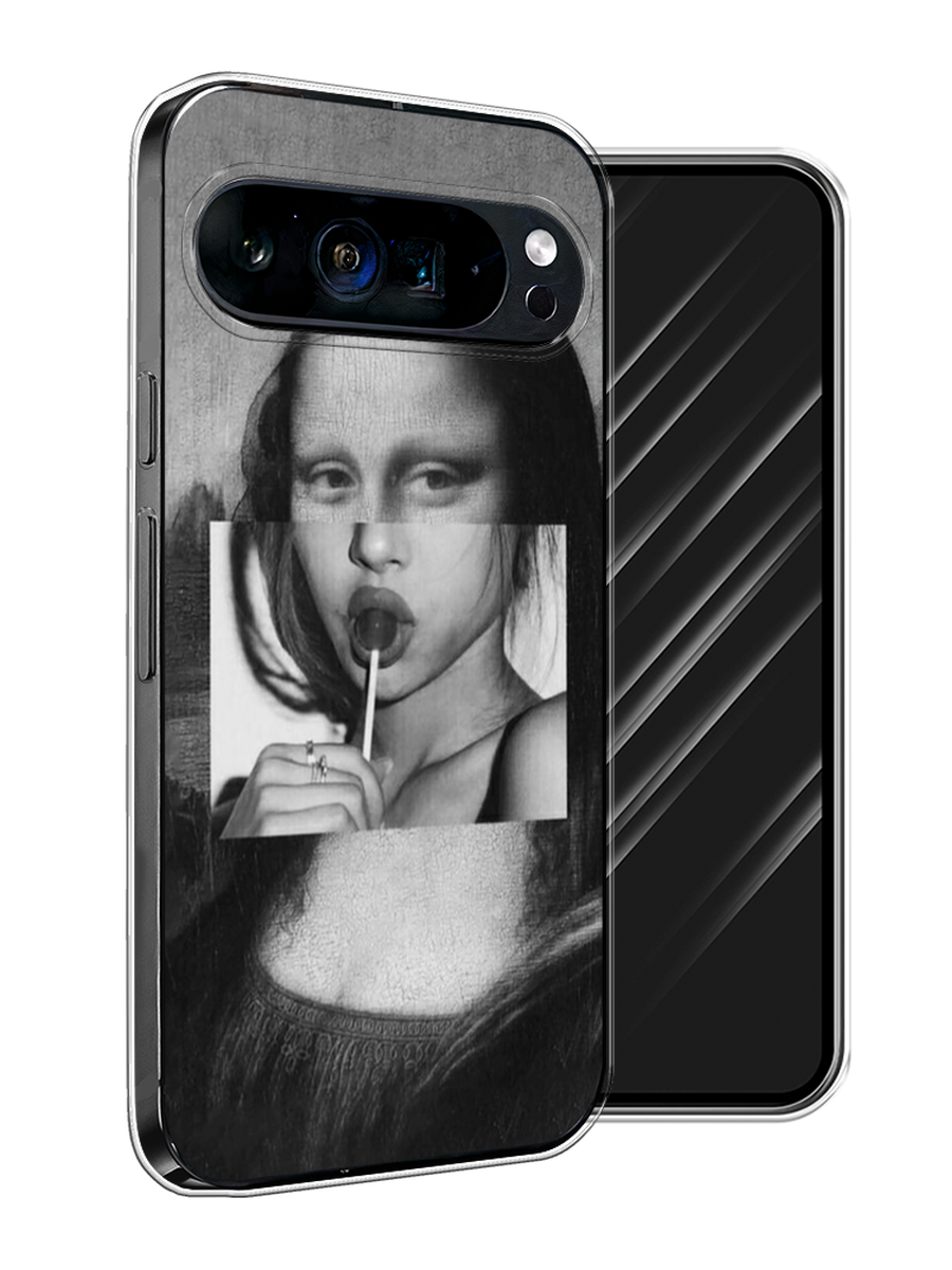 

Чехол Awog на Google Pixel 9 Pro XL "Mona Lisa sucking lollipop", Серый, 272150-1