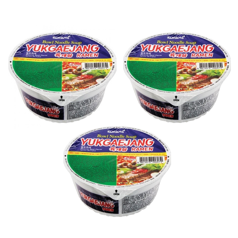 

Лапша быстрого приготовления Юкгеджан со вкусом острой говядины Samyang (3 шт. по 86 г)