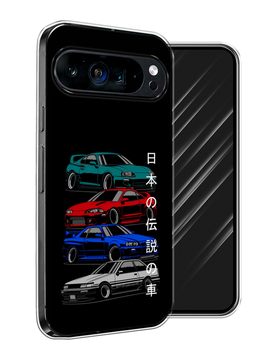 

Чехол Awog на Google Pixel 9 Pro XL "JDM Legend cars", Зеленый;красный;синий, 272150-1