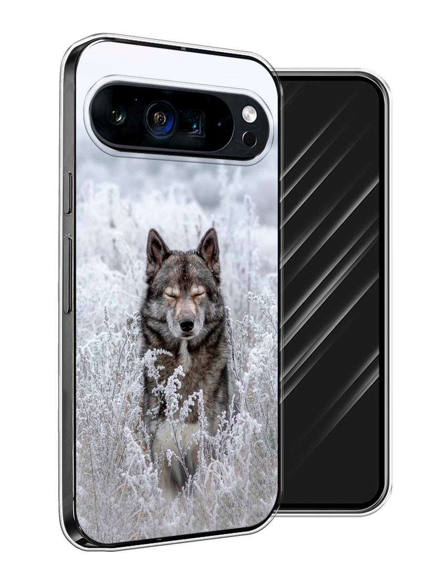 

Чехол Awog на Google Pixel 9 Pro XL "Волк в поле", Белый;черный, 272150-1