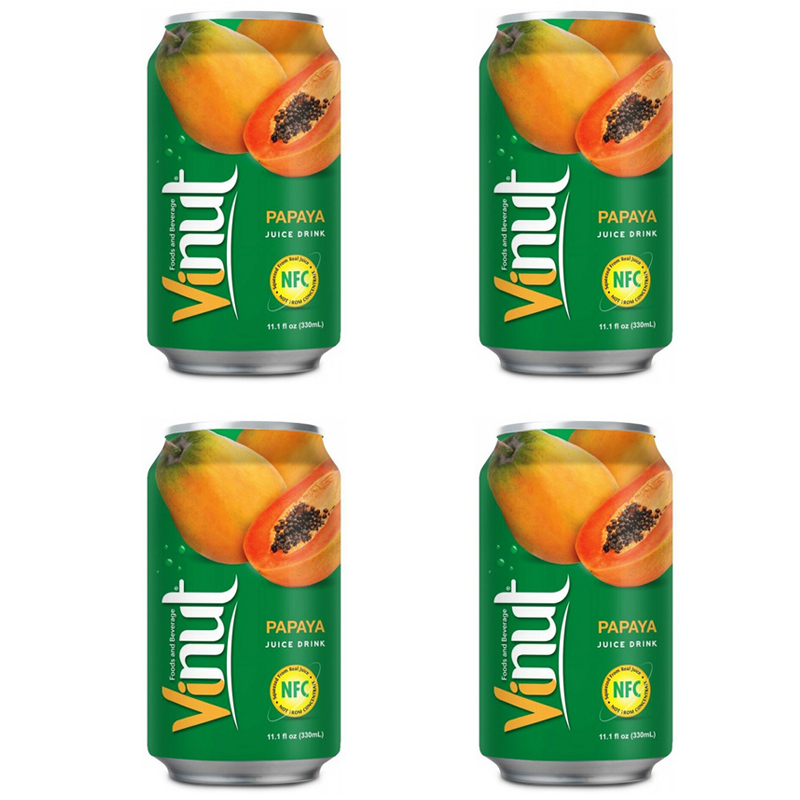 

Напиток сокосодержащий Vinut со вкусом папайи (4 шт. по 330 мл)