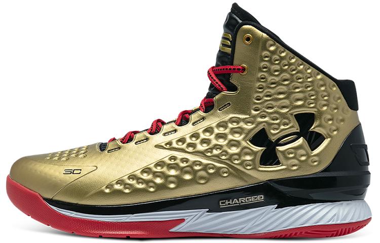 

Кроссовки унисекс Under Armour Curry 1 nation's finest 1 2021 золотистые 43 EU, Золотистый, Curry 1 nation's finest 1 2021