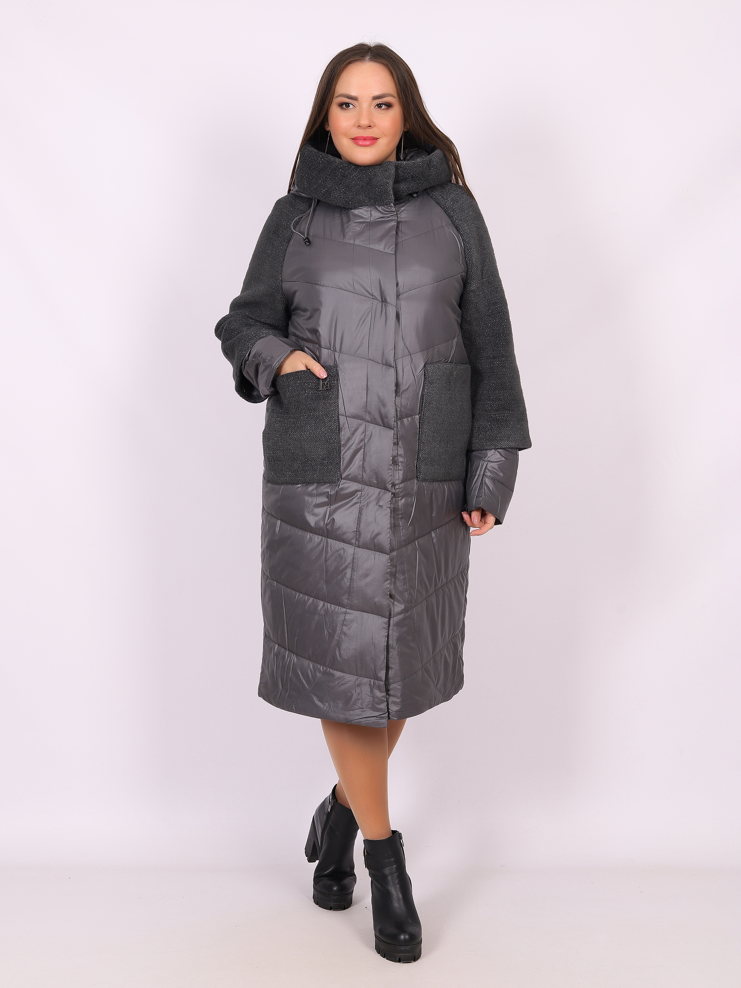 

Куртка женская Louren Wilton 91166 серая 50 RU, 91166