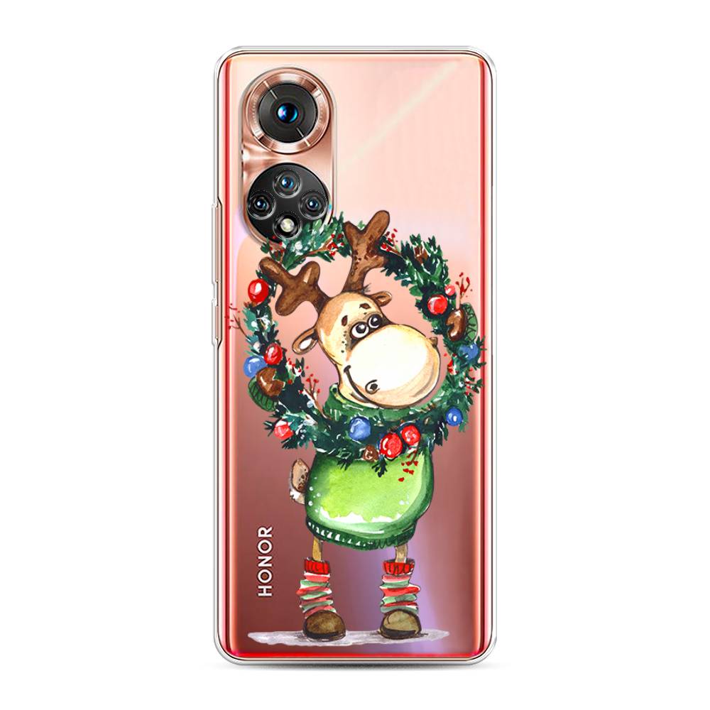 

Чехол на Huawei Honor 50 "Олень с новогодним венком", 6105450-4