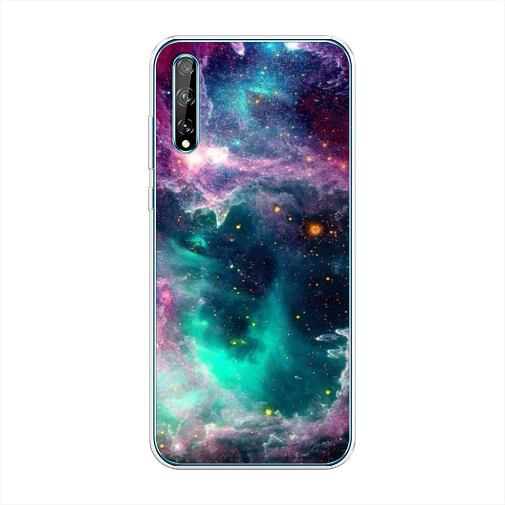 

Чехол на Huawei Y8p "Звездные облака", Розовый;бежевый, 6103450-2