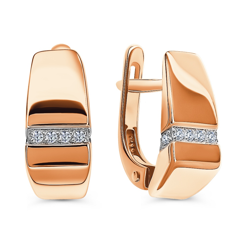 

Серьги из золота 585Gold 302007166, фианит, 302007166