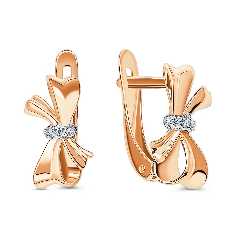 

Серьги из золота 585Gold 302007160, фианит, 302007160