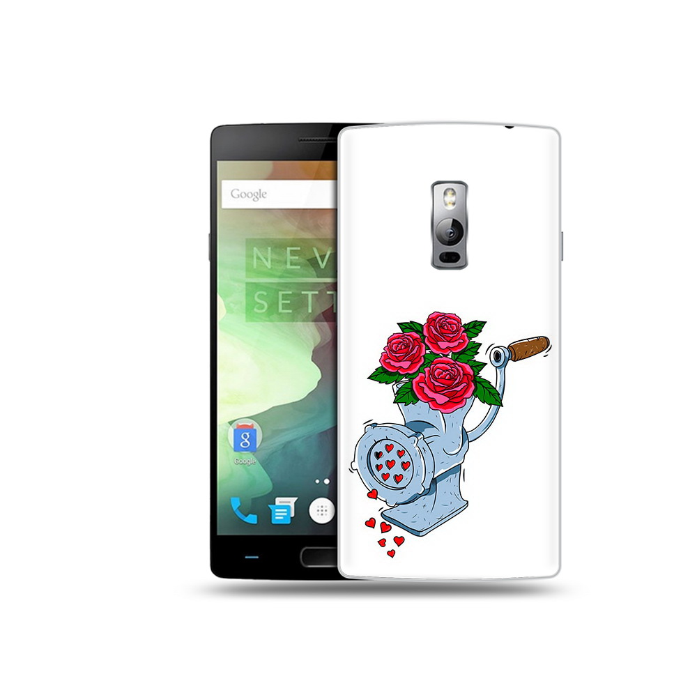 

Чехол MyPads Tocco для OnePlus 2 Цветочные сердца, Прозрачный, Tocco