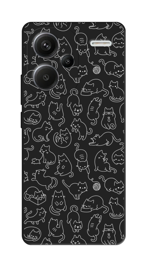 

Чехол Awog на Xiaomi Redmi Note 13 Pro Plus "Шкодливые котики", Прозрачный;бежевый, 320252-1
