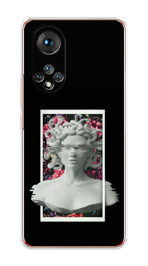 

Чехол на Huawei Honor 50 "Web Punk Медуза Горгона", Черный;серый, 6105450-6